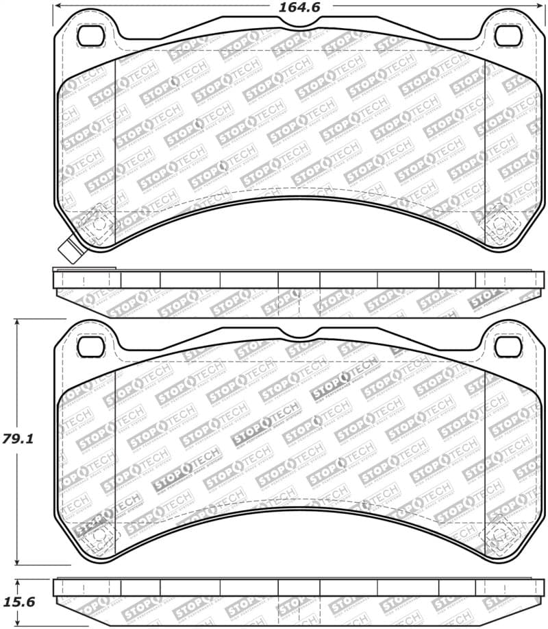 Pastillas de freno delanteras StopTech Performance 18-22 WRX STi