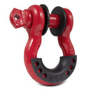 Body Armor 4x4 3/4in Red D-Ring with Black Isolators Single