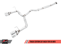 Escape AWE Tuning Subaru WRX/STI VA/GV Sedan Track Edition - Puntas plateadas cromadas (102 mm)