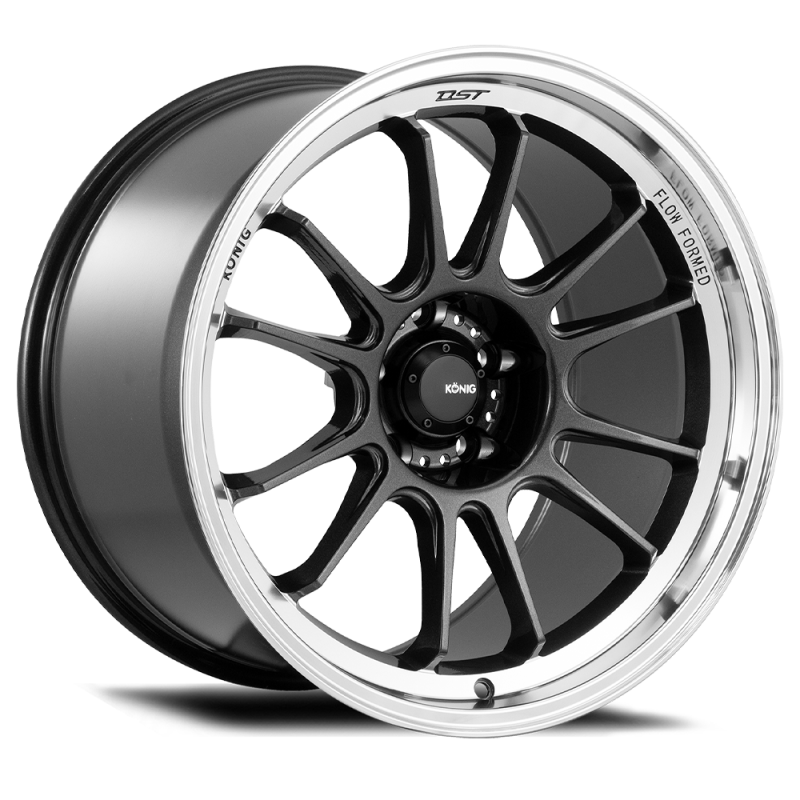 Konig Hypergram 17x8 5x114.3 ET45 Carbono metálico con labio mecanizado