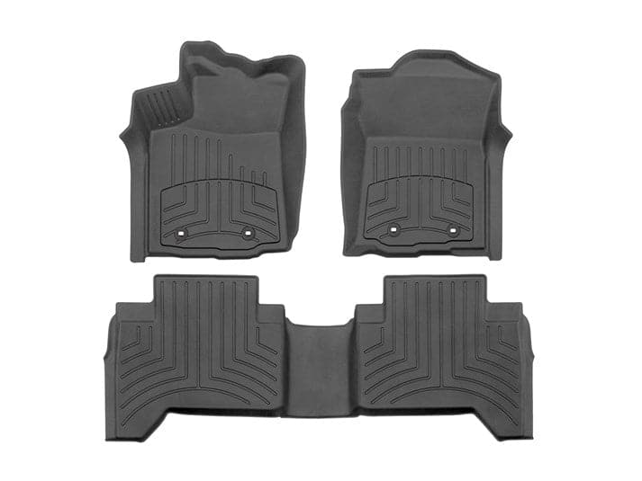 WeatherTech 18-20 Toyota Tacoma doble cabina 1ª y 2ª fila FloorLiner HP - Negro (4412991IM-448722IM)