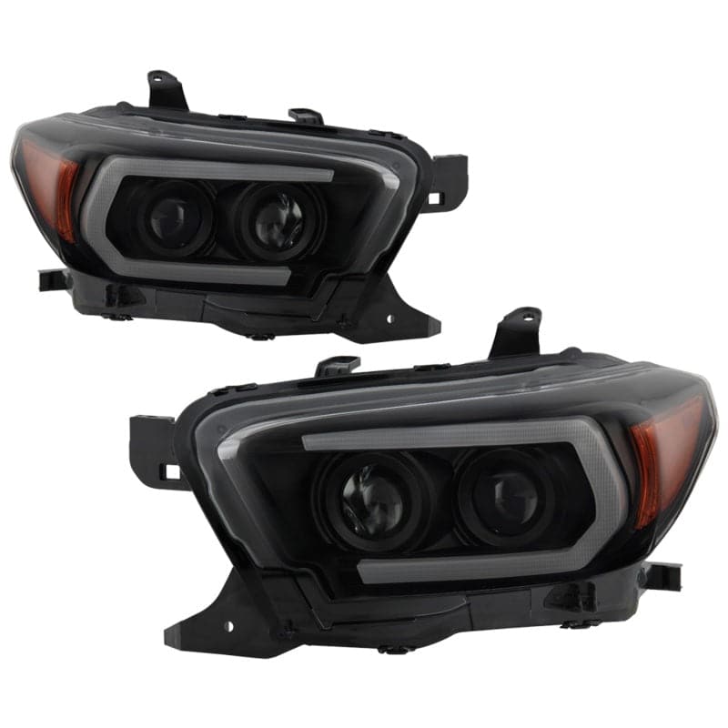 Spyder 16-18 Toyota Tacoma (SR5 Model Only) Projector Headlights Black Smoke PRO-YD-TT16-LB-BSM (spy5087546)