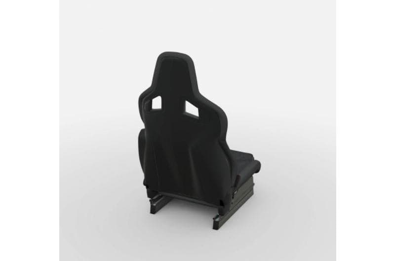 RECARO Black Leather Cross Sportster CS w/Heat Passenger Seat