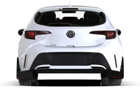 Rally Armor 2019+ Toyota Corolla Hatchback Blanco UR Guardabarros Logotipo rojo