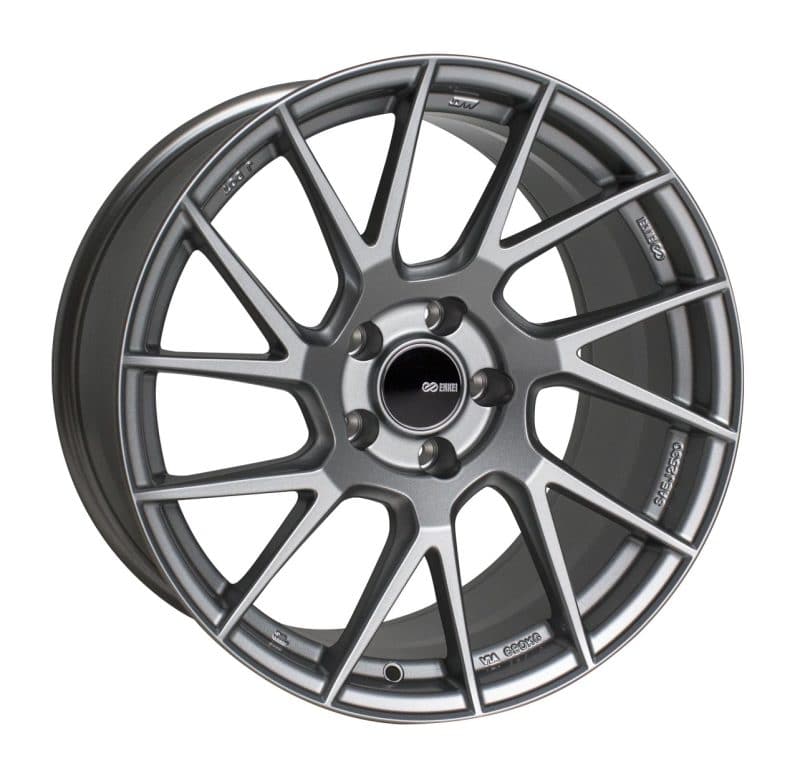 Rueda Enkei TM7 18x9,5 5x114,3 38 mm de compensación, 72,6 mm de diámetro, color gris tormenta (507-895-6538GR)