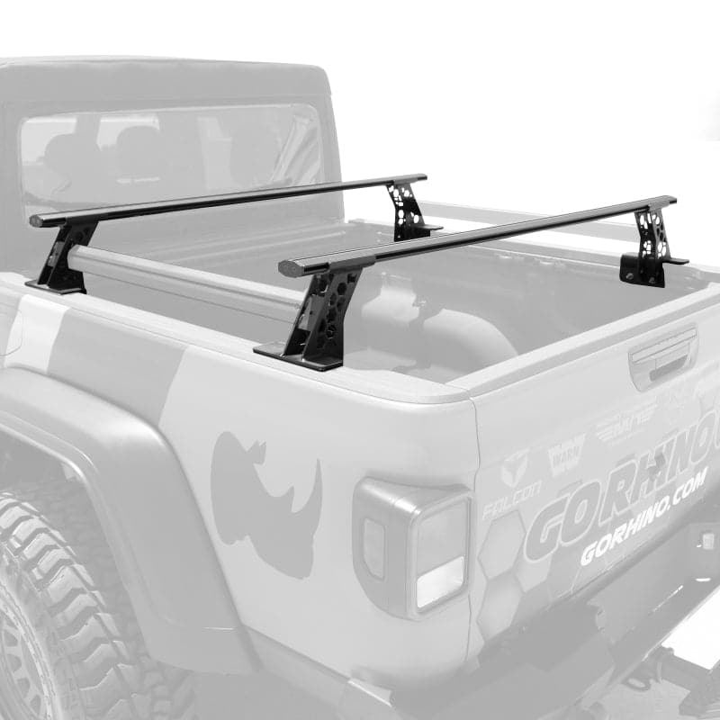 Go Rhino Cubierta Tonneau con Ranura en T Barras Cruzadas XRS de 6" Estante para Cama