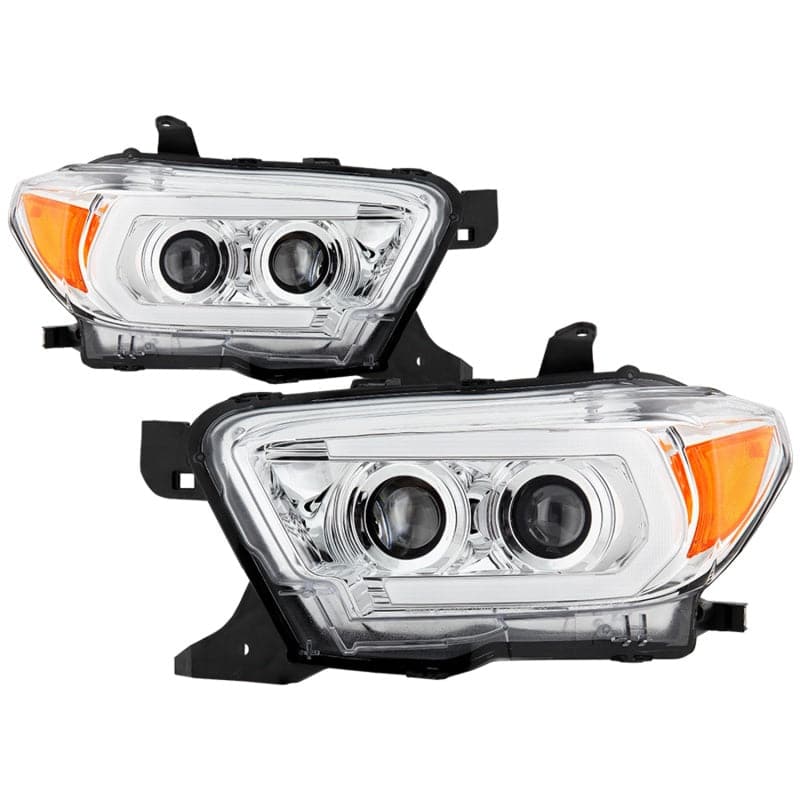 Spyder 16-18 Toyota Tacoma TRD Model Signature  Projector Headlights-Chrome (PRO-YD-TT16V1-SEQ-C) (spy5086570)