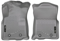 Husky Liners 2018 Toyota Tacoma Double Cab WeatherBeater Revestimientos del piso delantero gris