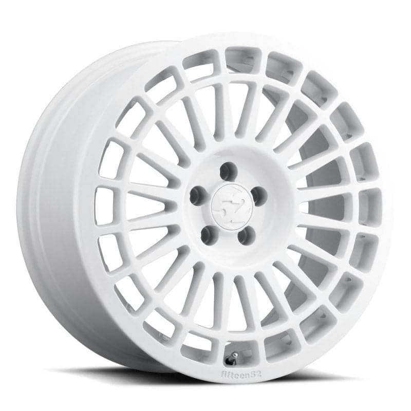 quince52 Integrale 18x8.5 5x108 42mm ET 63.4mm Rueda central Rally White (INTRW-88558+42)