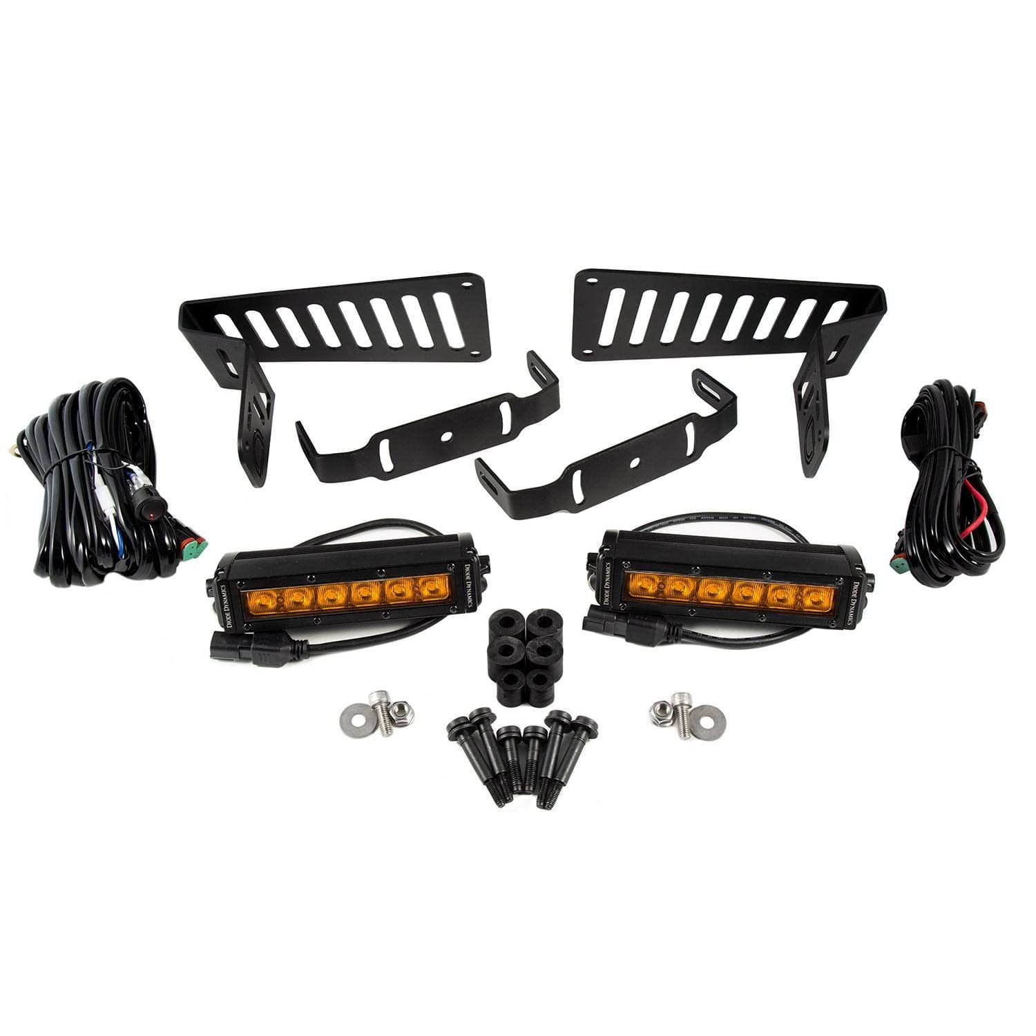 Diode Dynamics - DD6094 - Jeep 2018-2019 SS6 Cowl LED Kit Amber Driving