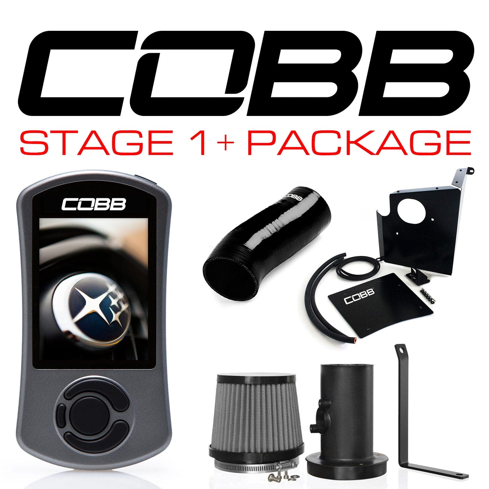 COBB STAGE 1+ POWER PACKAGE W/V3 FOR SUBARU 06-07 WRX, 04-07 STI, 04-06 FXT (cobb613X01P-BK)