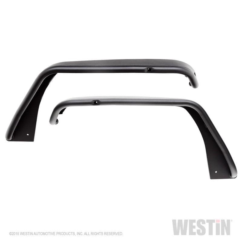 Guardabarros de tubo Gladiator Westin 18-20 Jeep Wrangler JL / 20 - Delantero - Negro texturizado