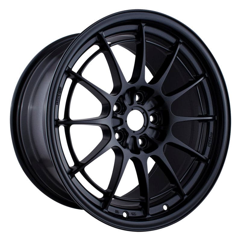 Enkei NT03+M 18x9.5 5x114.3 40mm Offset 72.6mm Bore Black Wheel G35/350Z