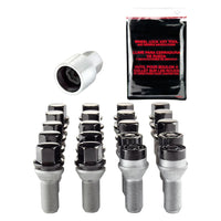 McGard 5 Lug Hex Install Kit w/Locks (Cone Seat Bolt) M14X1.25 / 17mm Hex / 27.5mm Shank L. - Black