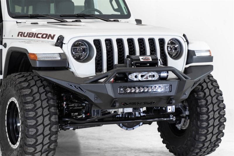 Addictive Desert Designs Jeep Gladiator JT Stealth Fighter 2020 Protector delantero con aro superior y montaje de cabrestante