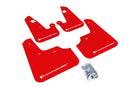 Rally Armor 2007+ Mitsubishi Lancer (doesn't fit Sportback) UR Red Mud Flap w/ White Logo