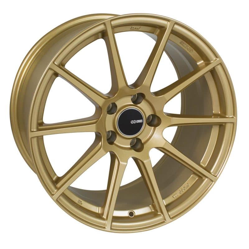 Rueda Enkei TS10 17x8 5x100 45 mm con compensación y diámetro de 72,6 mm, color dorado