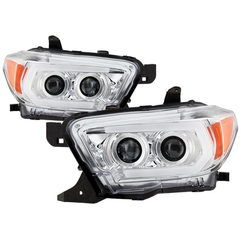 Spyder 16-18 Toyota Tacoma Signature (modelo SR5) Faros delanteros proyectores - Cromados (PRO-YD-TT16-LB-C) (spy5085825)