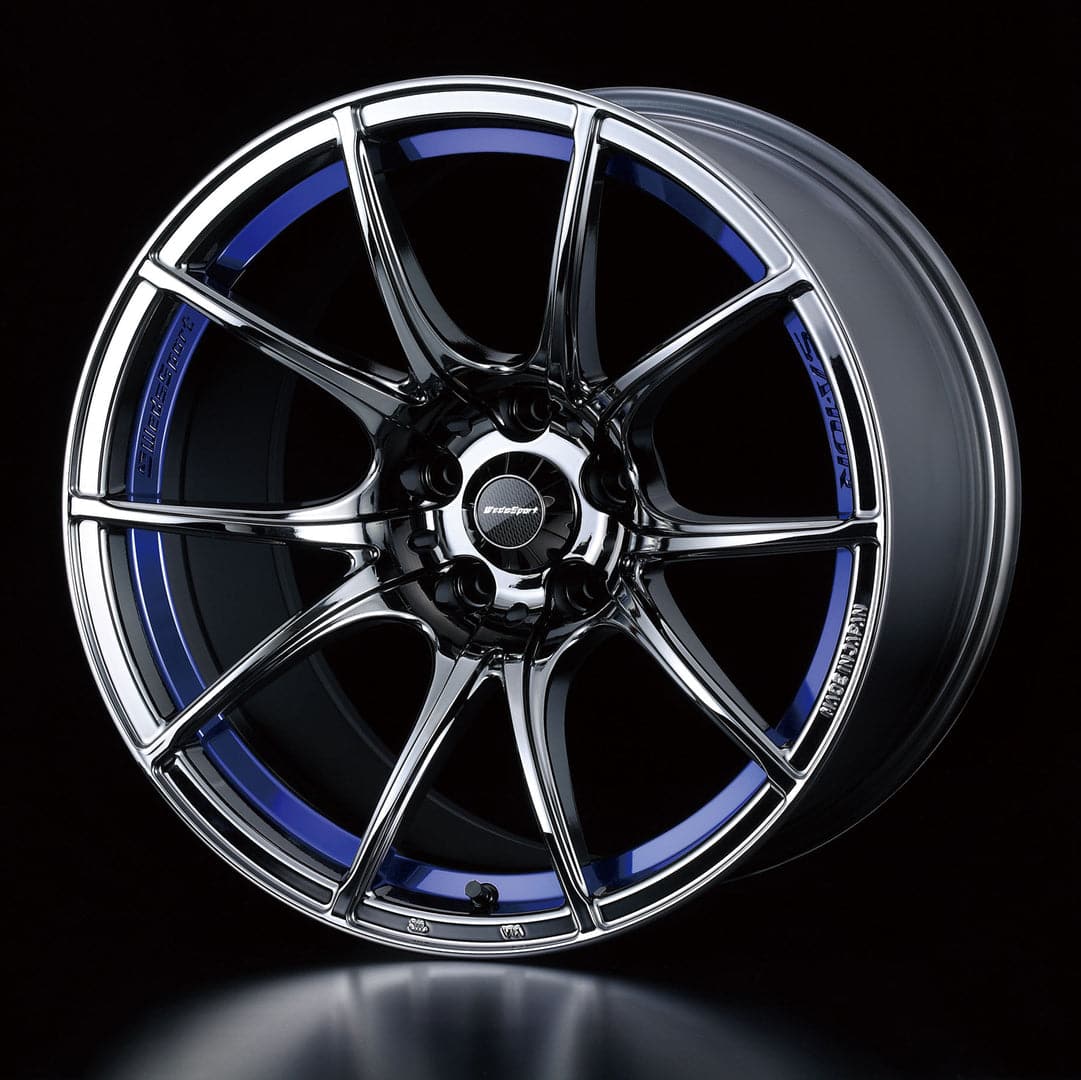 Rueda WedsSport SA10R 18x9.5 +45 5x100 en cromo claro azul (BLC)