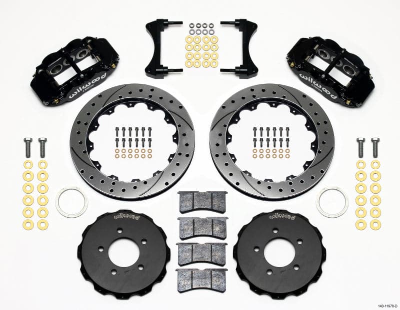 Wilwood Narrow Superlite 6R Front Hat Kit 12.88in Drilled 2006-Up Civic / CRZ (140-11978-D)