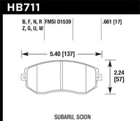 Hawk 13-15 Subaru BRZ / 13-16 Scion FR-S Perf. Ceramic Front Street Brake Pads