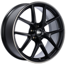 BBS CI-R 19x9.5 5x120 +25 Rueda protectora de llanta pulida negra satinada -82 mm PFS/clip requerido