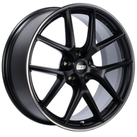 BBS CI-R 19x9.5 5x120 +25 Satin Black Polished Rim Protector Wheel -82mm PFS/Clip Required