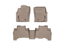 WeatherTech 13+ Toyota 4Runner Revestimientos de piso delantero y trasero - Bronceado