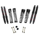 Kit de elevación de suspensión Skyjacker 2.5 pulg. Der. 1.5 pulg. Rr con amortiguadores Blk Max 2020 Jeep Gladiator JT - Rubicon