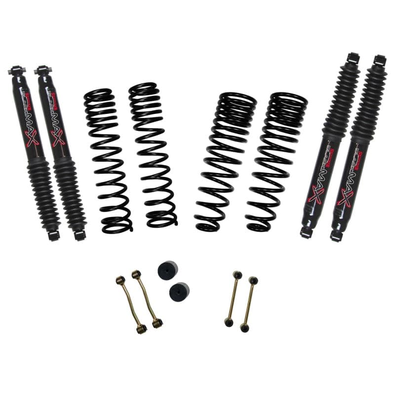 Kit de elevación de suspensión Skyjacker 2.5 pulg. Der. 1.5 pulg. Rr con amortiguadores Blk Max 2020 Jeep Gladiator JT - Rubicon