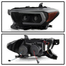 Spyder 16-18 Toyota Tacoma (SR5 Model Only) Projector Headlights Black Smoke PRO-YD-TT16-LB-BSM