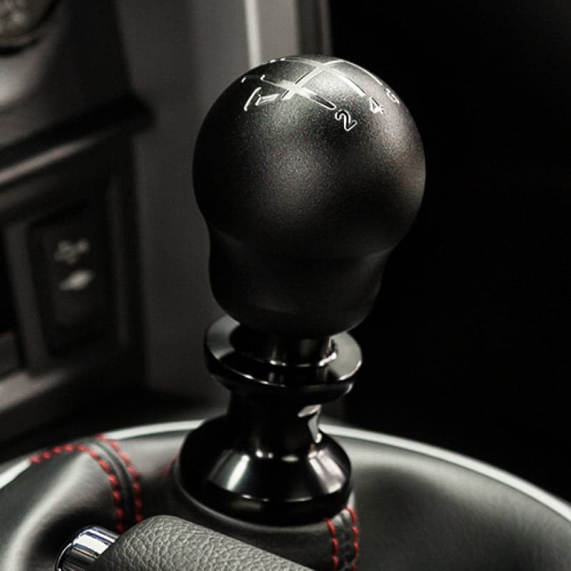 Raceseng Contour Shift Knob (Gate 1 Engraving) M12x1.25mm Adapter - Black Texture