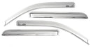 AVS 16-18 Toyota Tacoma Double Cab Ventvisor Front & Rear Window Deflectors 4pc - Chrome