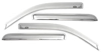 AVS 16-18 Toyota Tacoma Double Cab Ventvisor Front & Rear Window Deflectors 4pc - Chrome