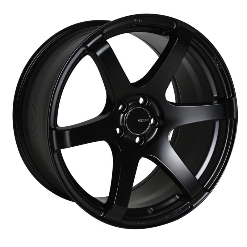 Enkei T6S 18x8.5 35 mm Offset 5x114.3 Patrón de pernos 72.6 Diámetro Rueda negra mate (485-885-6535BK)