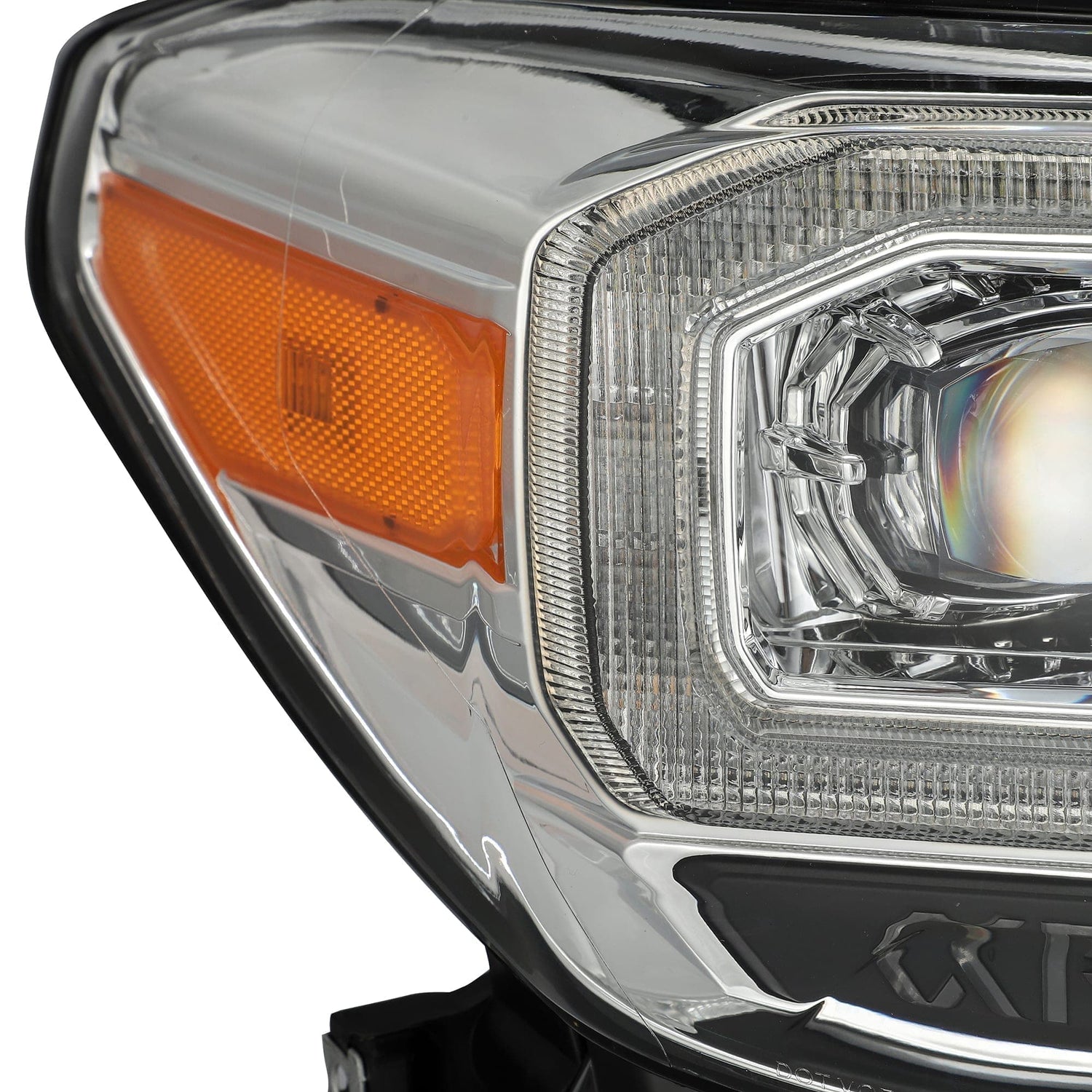 AlphaRex 16+ Toyota Tacoma NOVA Faros delanteros LED estilo tablón cromados con luz de activación (arx880706)