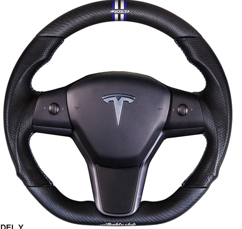 Buddy Club Model 3 / Model Y Matt Carbon Fiber Sport Steering Wheel