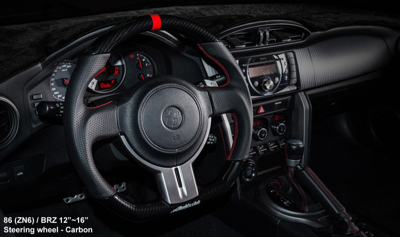 Buddy Club 2012-2016 BRZ & FR-S Carbon Style Sport Steering Wheel