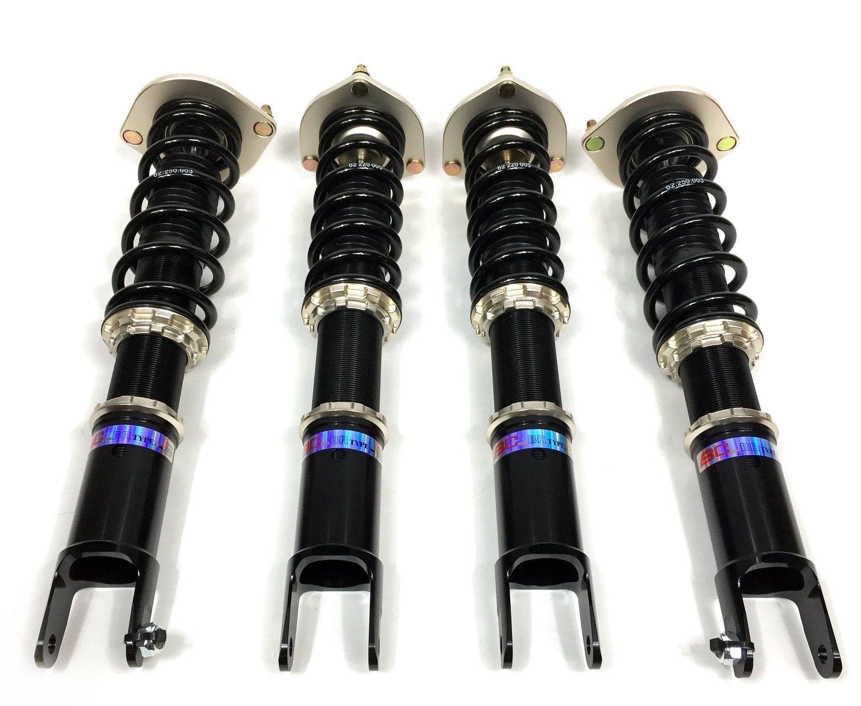 Coilovers BC Racing Monotubo BR para Nissan 370Z w. Kit trasero verdadero