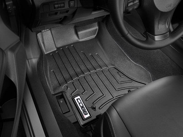 COBB 2022+ Subaru WRX revestimiento de piso delantero por WeatherTech - Negro (WT4417431)