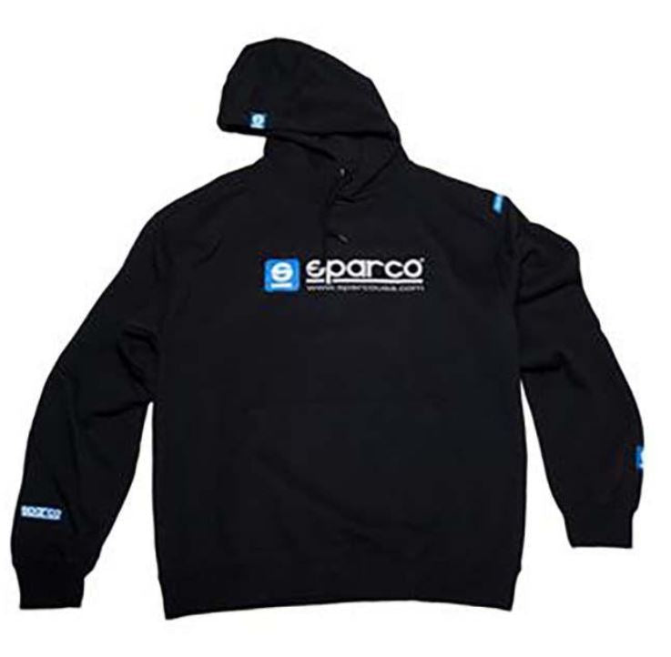 Sparco Sweatshirt Hooded WWW Blk Med