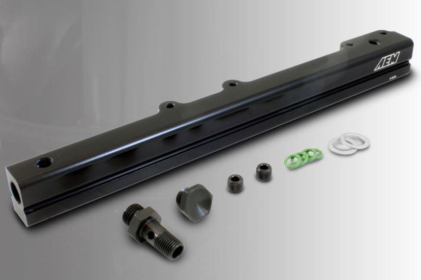 AEM 99-00 Honda Civic Si Black Fuel Rail (25-103BK)