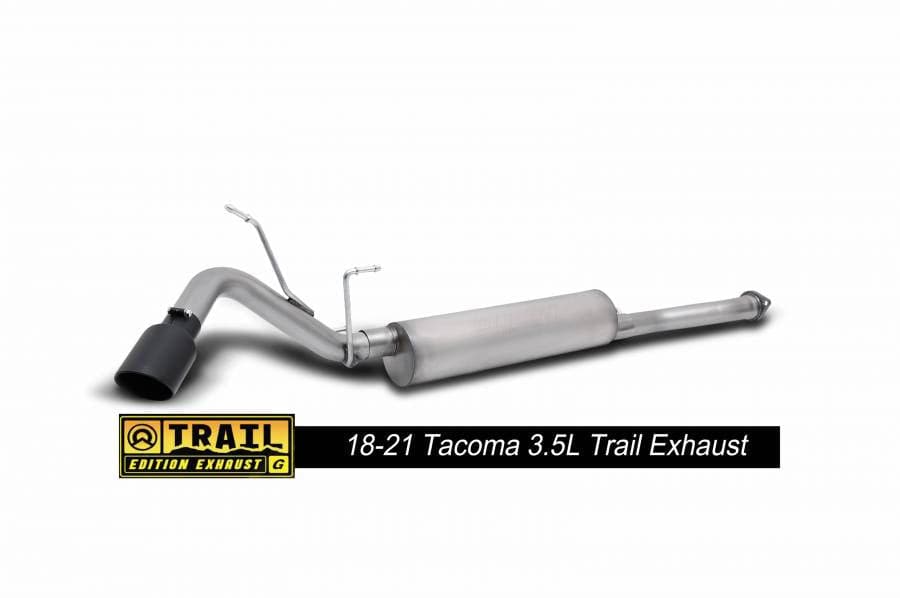 Gibson 16-23 Toyota Tacoma 3.5L 2.5in Cat-Back Single Exhaust System Stainless-Black Elite (618820B)