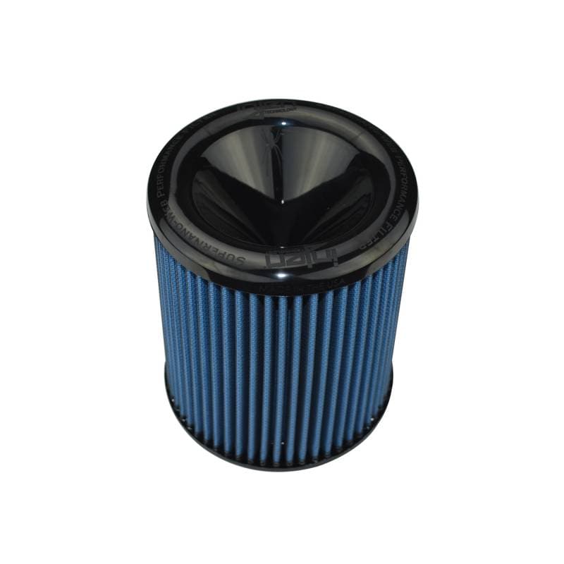 Filtro de aire seco de nanofibra Injen AMSOIL Ea - Filtro 3 1/2 6 base / 6 7/8 alto / 5 1/2 superior (injX-1021-BB)