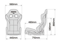 Cubo de FRP reclinable con asiento GIAS III negro de Bride con. Cojín Bajo 