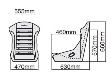 ASIENTO BAQUETE BRIDE HISTRIX SUPER ARAMID NEGRO