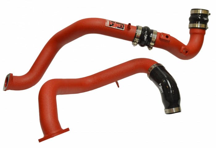 Injen 16-21 Honda Civic 1.5L Turbo Intercooler Kit de tuberías de aluminio - Rojo arrugado (SES1573ICPWR)