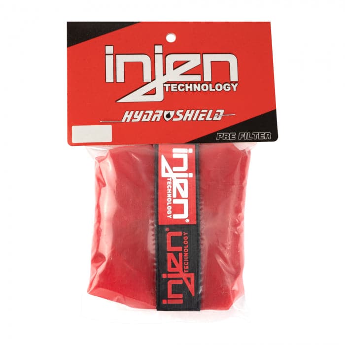 Prefiltro repelente al agua Injen Red para X-1021 base de 6 pulgadas / 6-7/8 pulgadas de alto / 5-1/2 pulgadas de parte superior (1037RED)