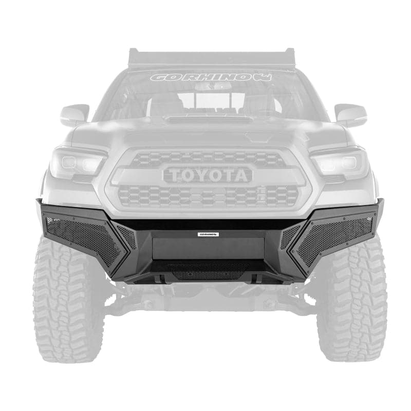 Go Rhino 16-21 Tacoma Element Front Bumper w/ Power Actuated Hide-away Light Bar Mount Tex Black (gor343891T)