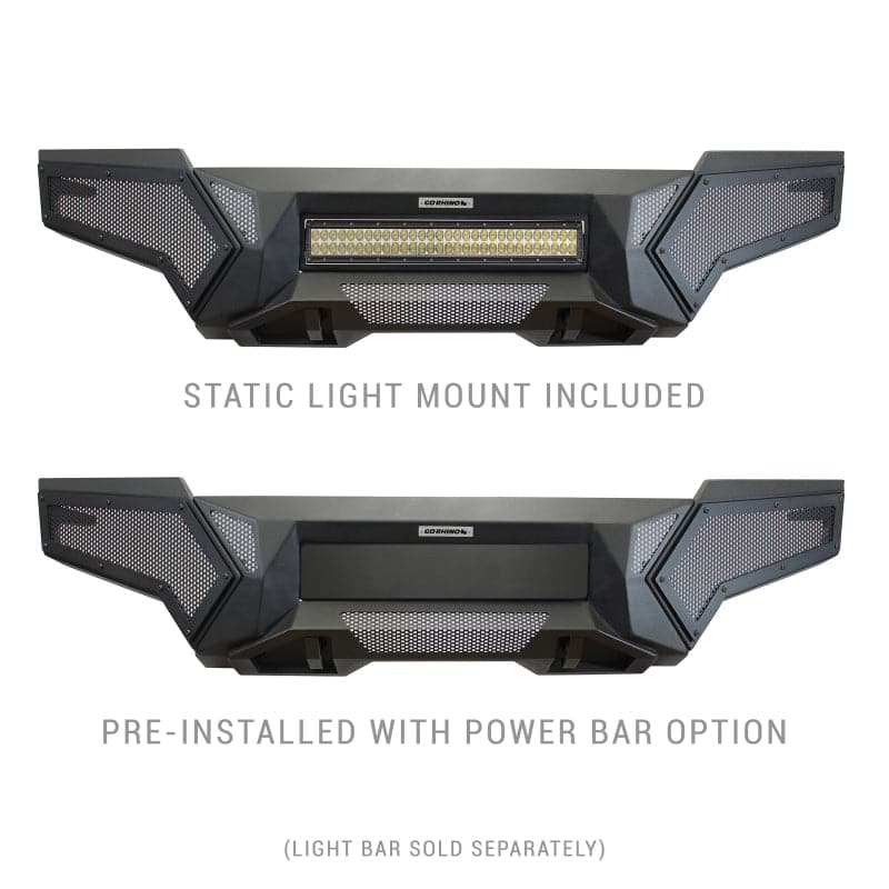 Go Rhino 16-21 Tacoma Element Front Bumper w/ Power Actuated Hide-away Light Bar Mount Tex Black (gor343891T)